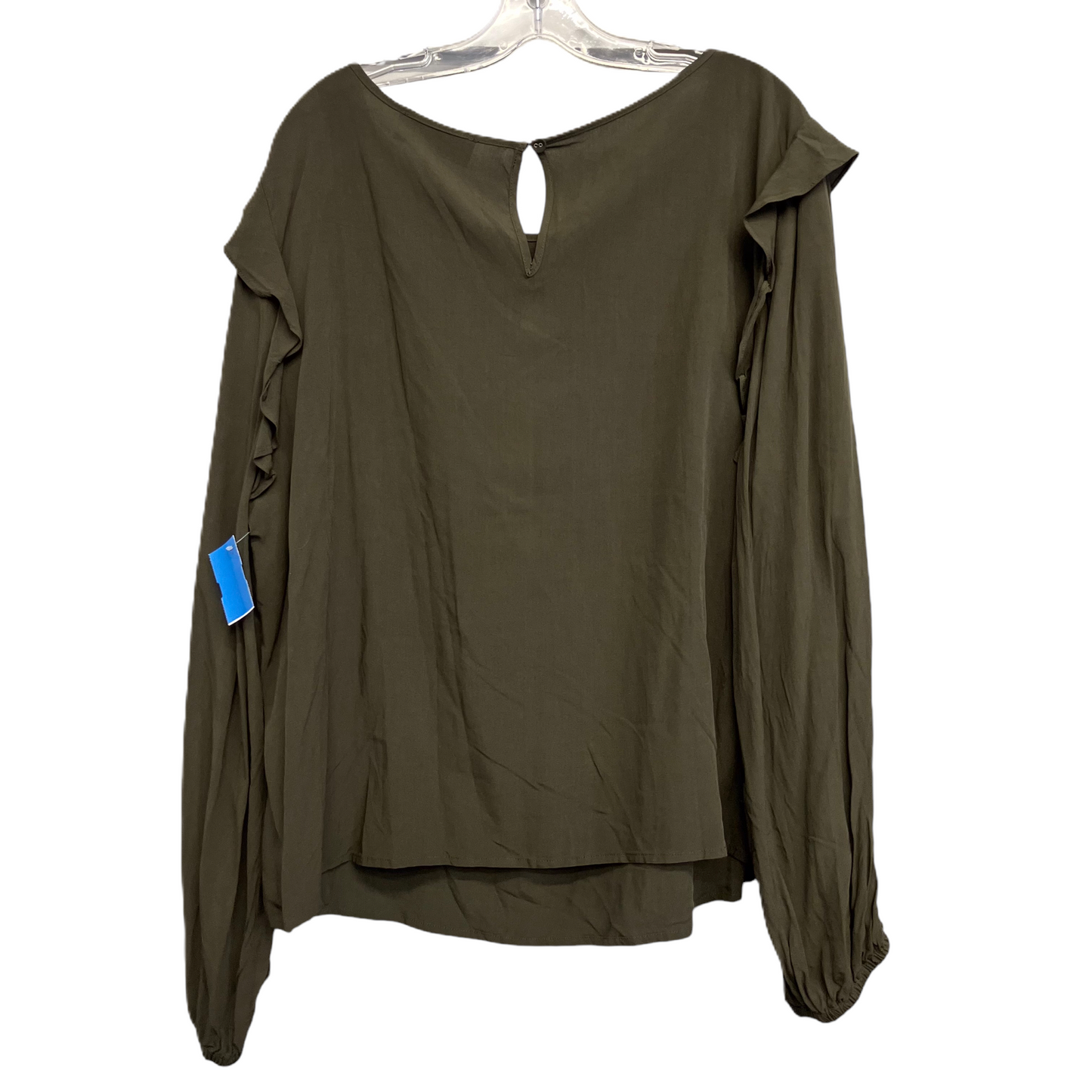 Top Long Sleeve By Eloquii In Green, Size: 2x