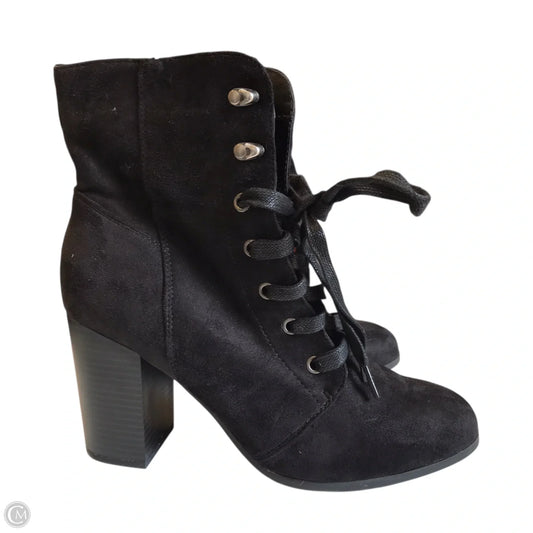 Boots Ankle Heels By A+ In Black, Size: 9.5