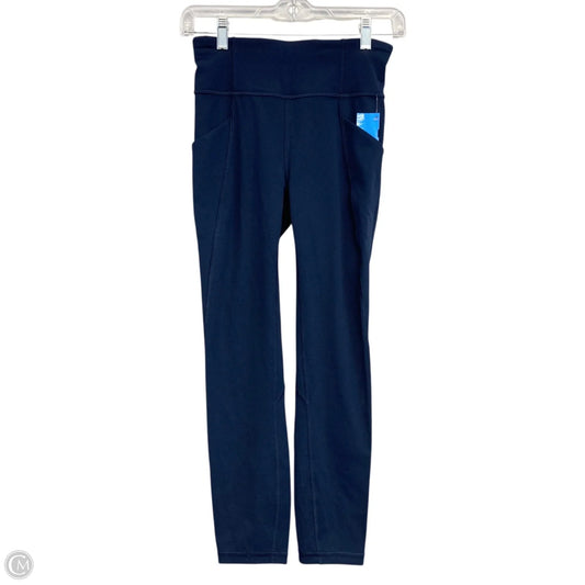 Athletic Leggings By Lululemon In Navy, Size: 4