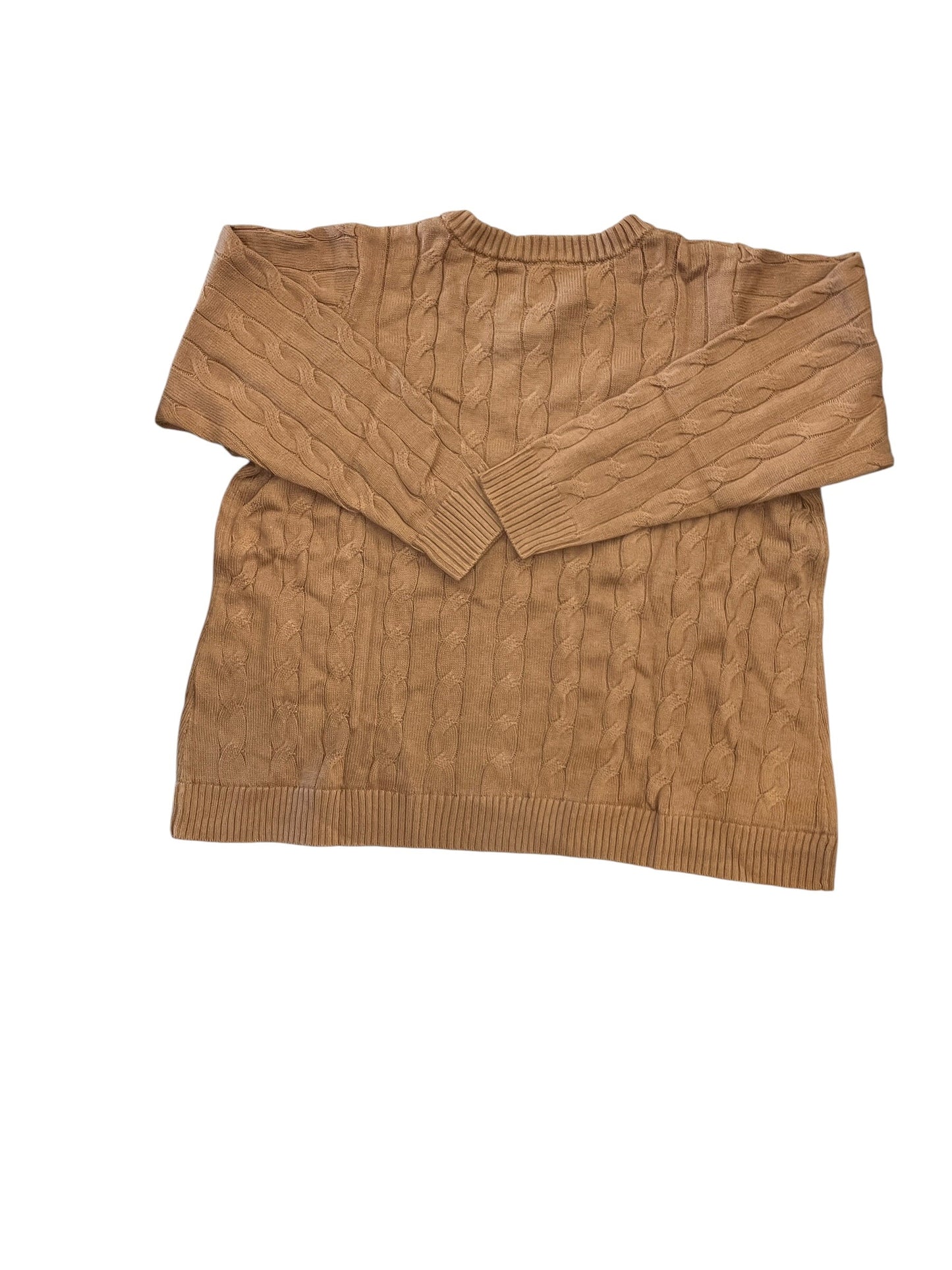 Sweater By D&Co. In Brown, Size:2X