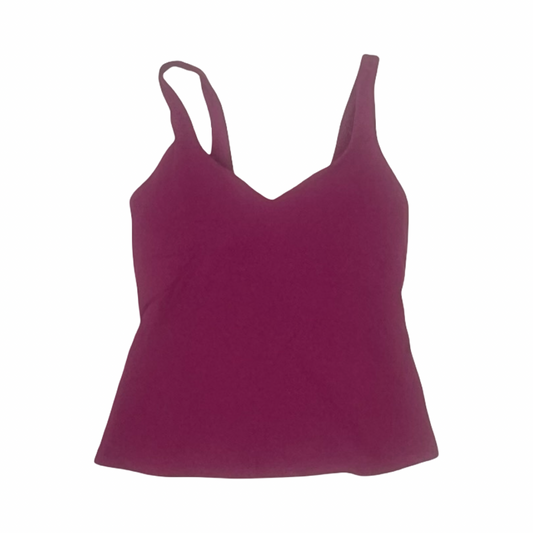 Athletic Tank Top By Lululemon In Purple, Size:4