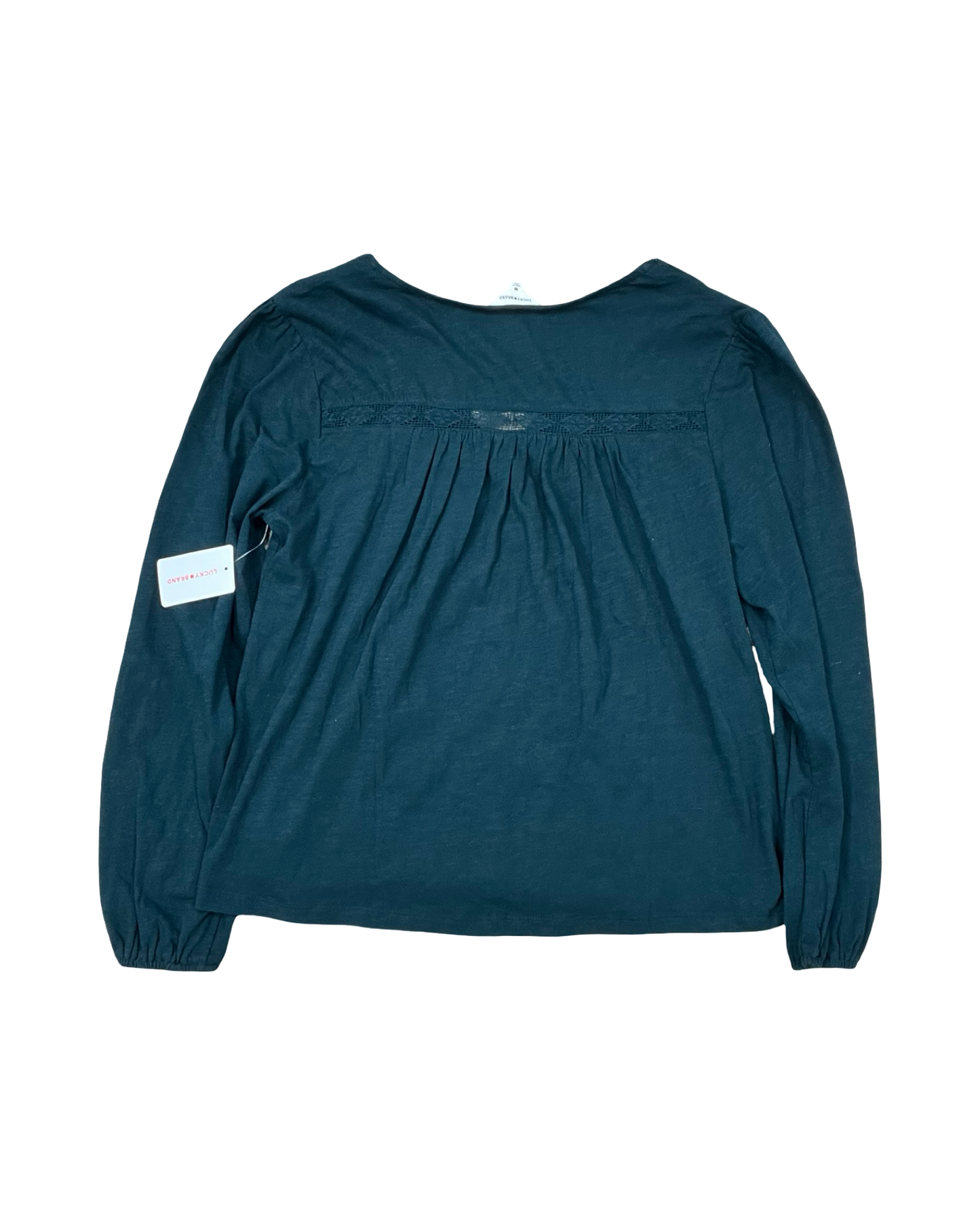 Blouse Ls By Lucky Brand In Green, Size:M