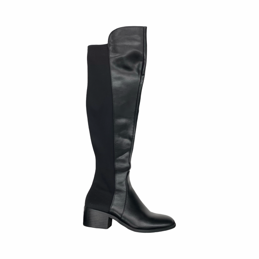 Boots Knee Heels By Anne Klein In Black, Size:8.5