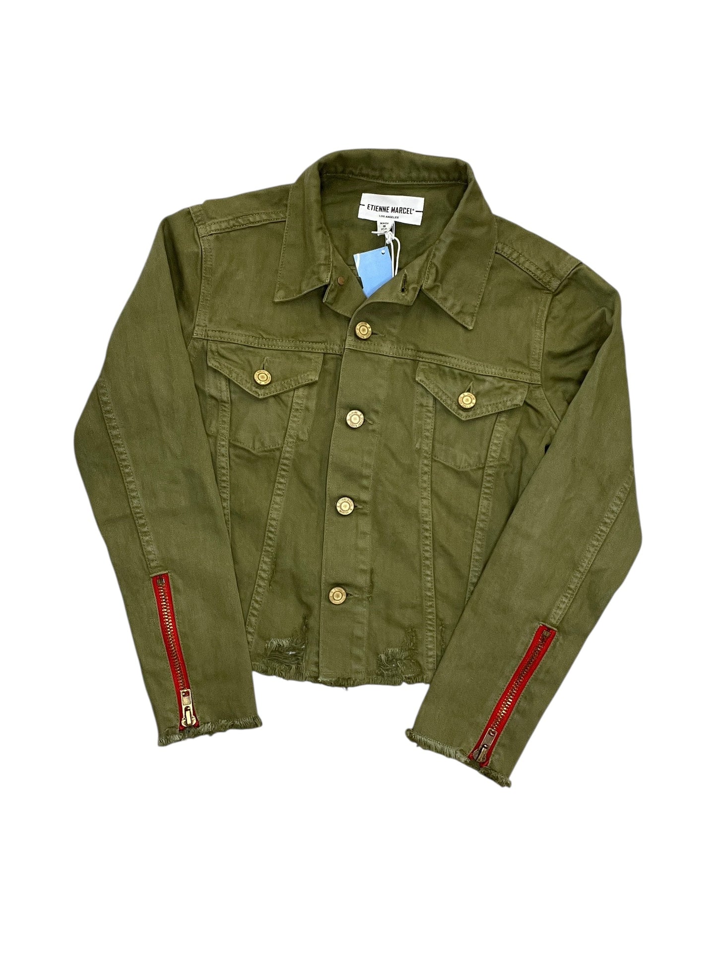 Jacket Denim By Cma In Green, Size:Xs