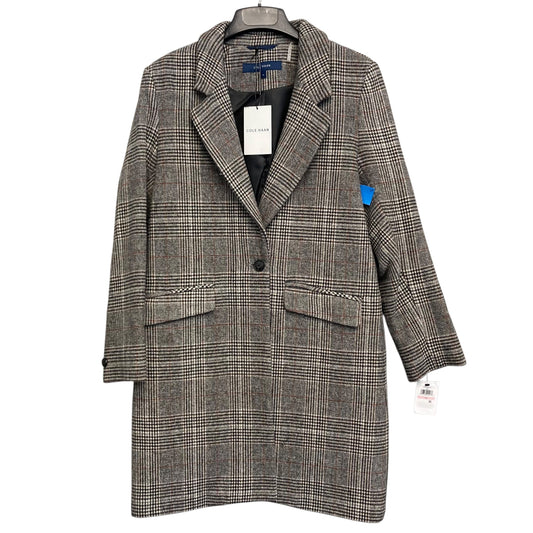 Coat Wool By Cole-Haan In Black & Red, Size:M