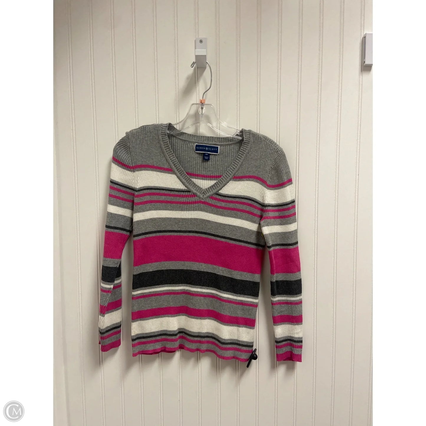Sweater By Karen Scott In Pink, Size: Sp