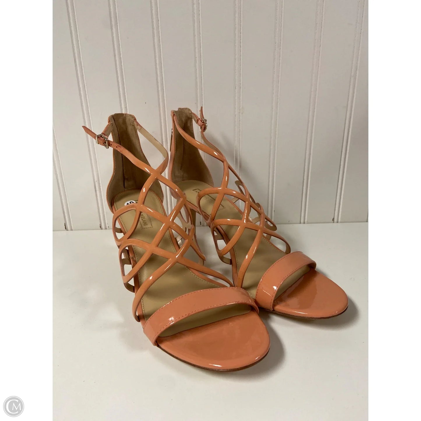 Sandals Heels Stiletto By Antonio Melani In Peach, Size: 10