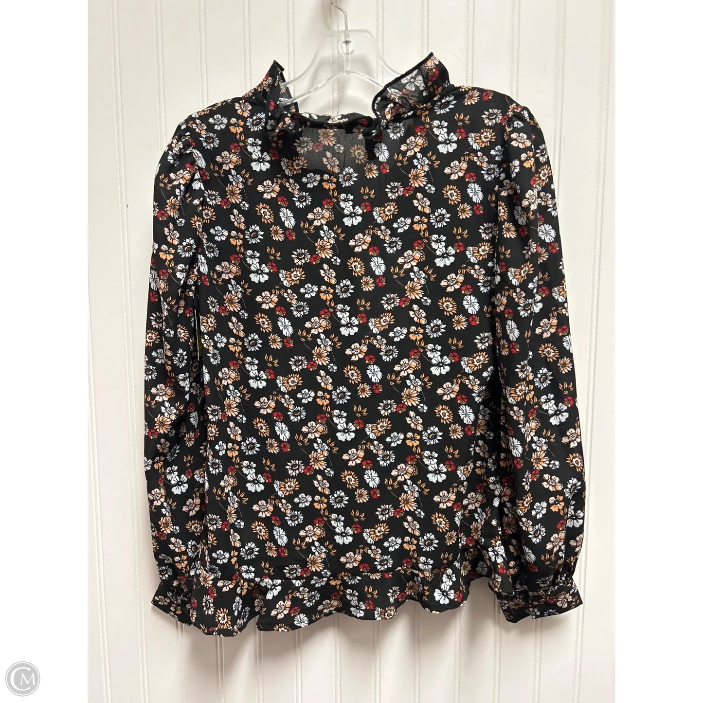 Top Long Sleeve By A Love Story In Black, Size: S