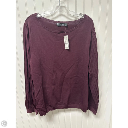 Sweater By New York And Co In Maroon, Size: Xl