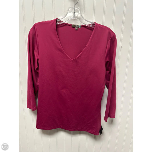 Top 3/4 Sleeve By Clothes Mentor In Maroon, Size: M