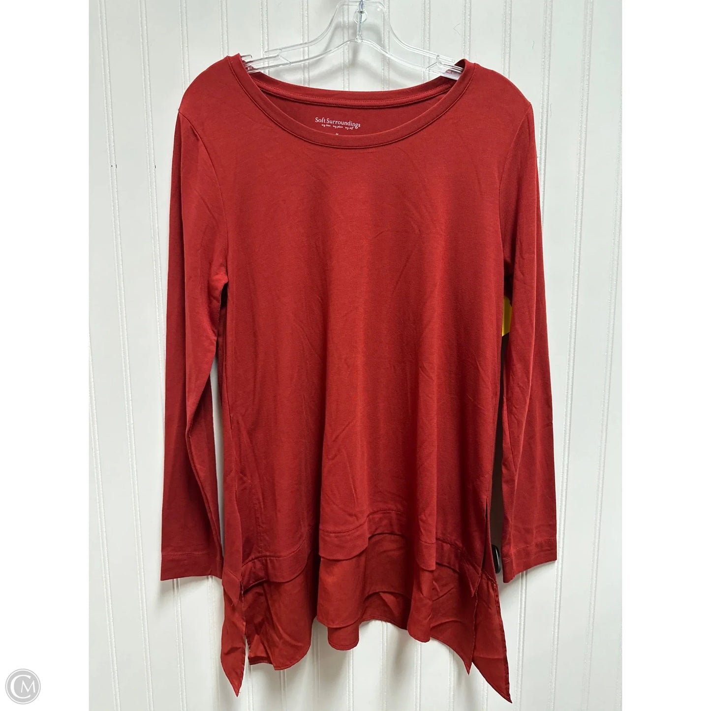 Top Long Sleeve By Soft Surroundings In Red, Size: M
