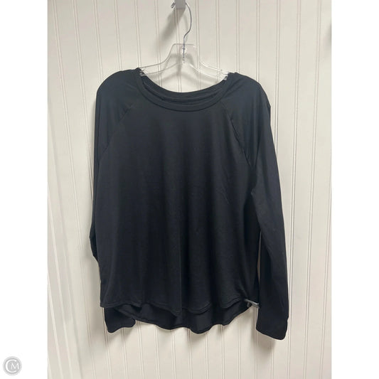 Athletic Top Long Sleeve Crewneck By All In Motion In Black, Size: Xxl