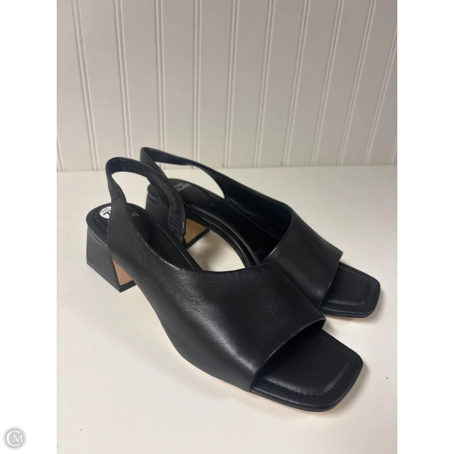 Sandals Heels Block By Antonio Melani In Black, Size: 7.5