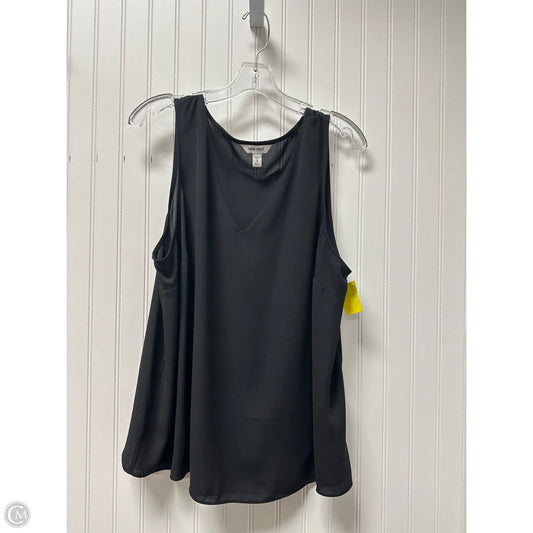 Top Sleeveless By Nine West In Black, Size: 1x
