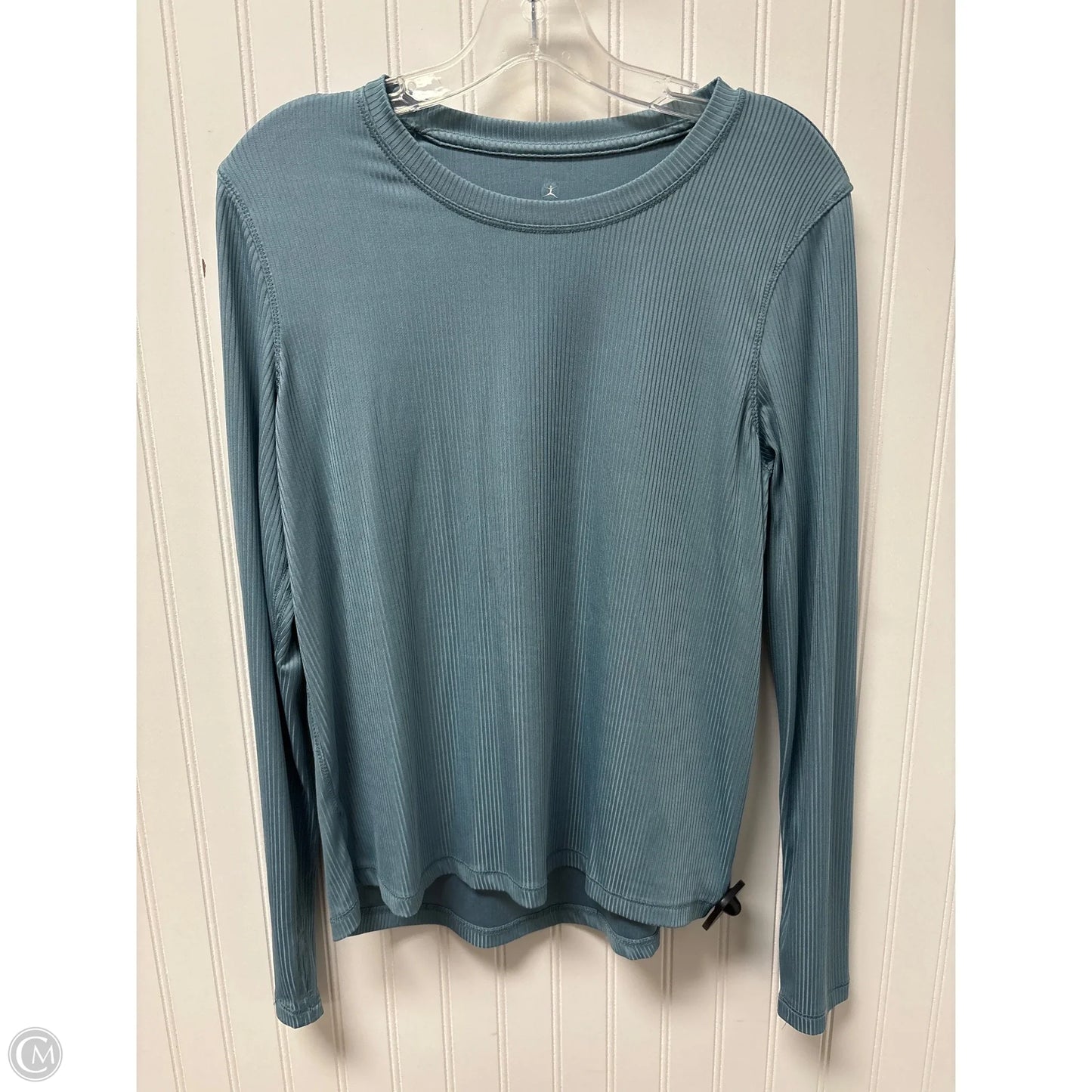 Athletic Top Long Sleeve Crewneck By Danskin In Blue, Size: M
