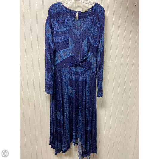 Dress Casual Midi By Soft Surroundings In Blue, Size: 1x