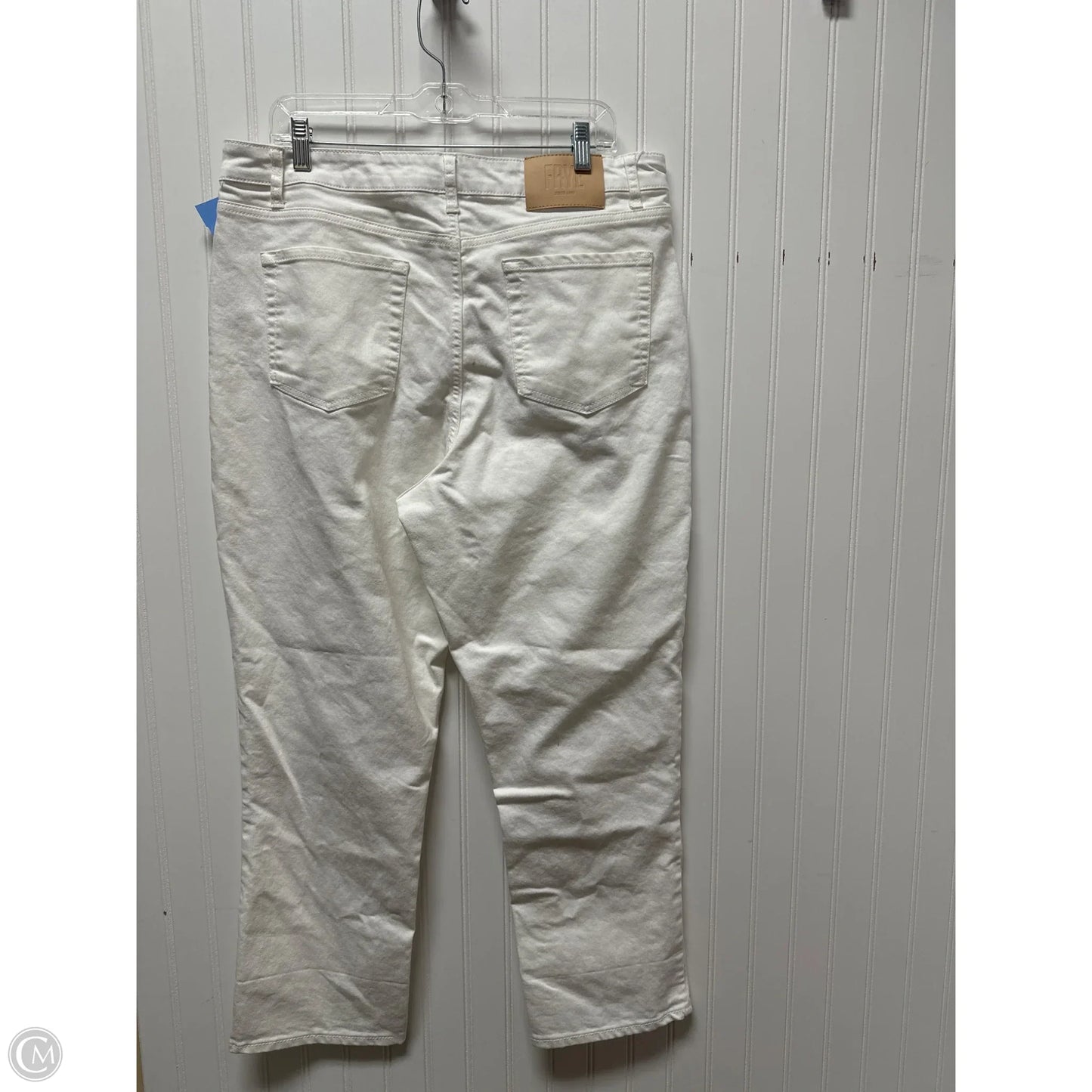 Jeans Designer By Frye In Ivory, Size: 14