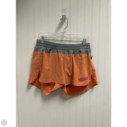 Athletic Shorts By Hoka In Orange, Size: M