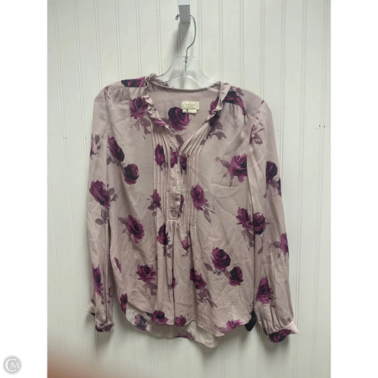 Top Long Sleeve Designer By Kate Spade In Purple, Size: S