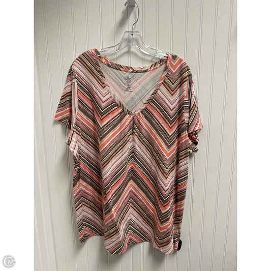 Top Short Sleeve By St Johns Bay In Multi-colored, Size: 2x