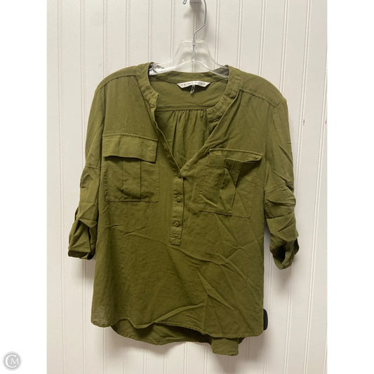 Top 3/4 Sleeve By Trina Turk In Green, Size: Sp