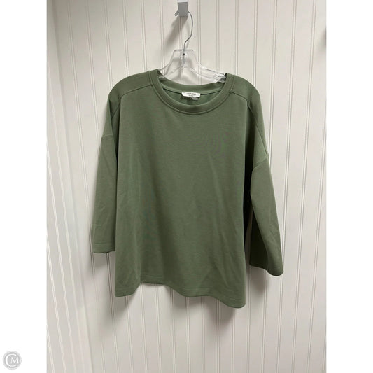 Top 3/4 Sleeve Basic By Cable And Gauge In Green, Size: L