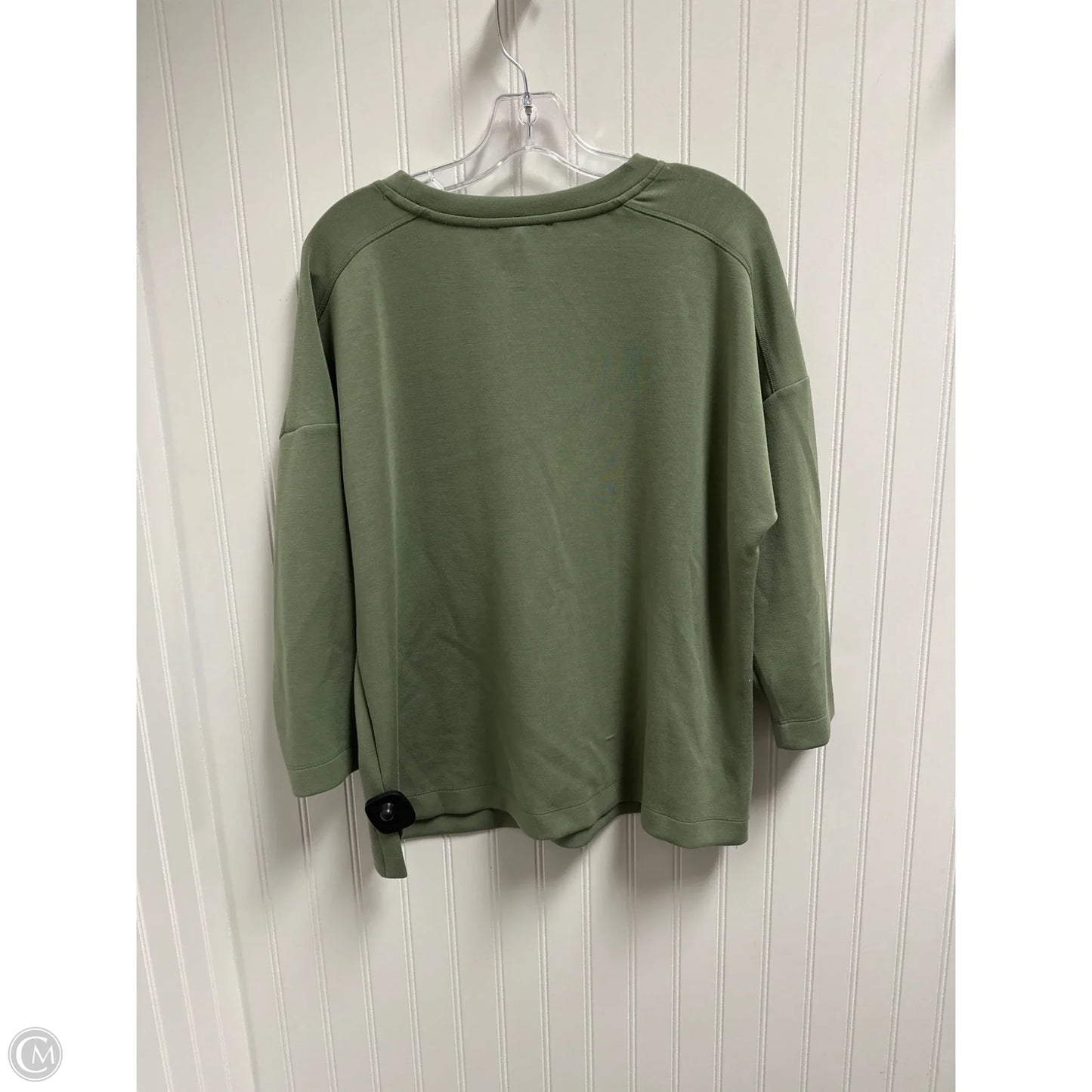 Top 3/4 Sleeve Basic By Cable And Gauge In Green, Size: L