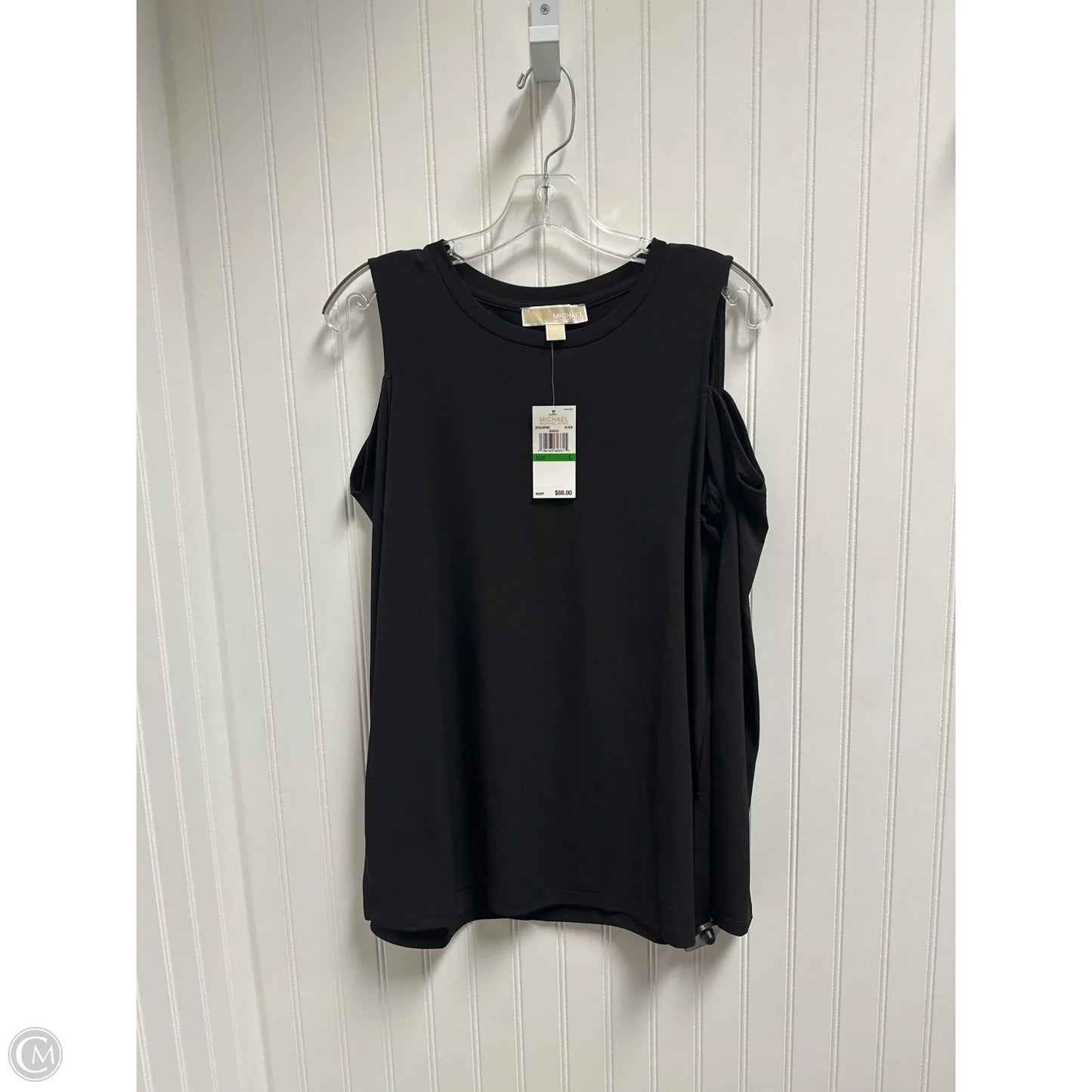 Top Long Sleeve Basic By Michael By Michael Kors In Black, Size: L