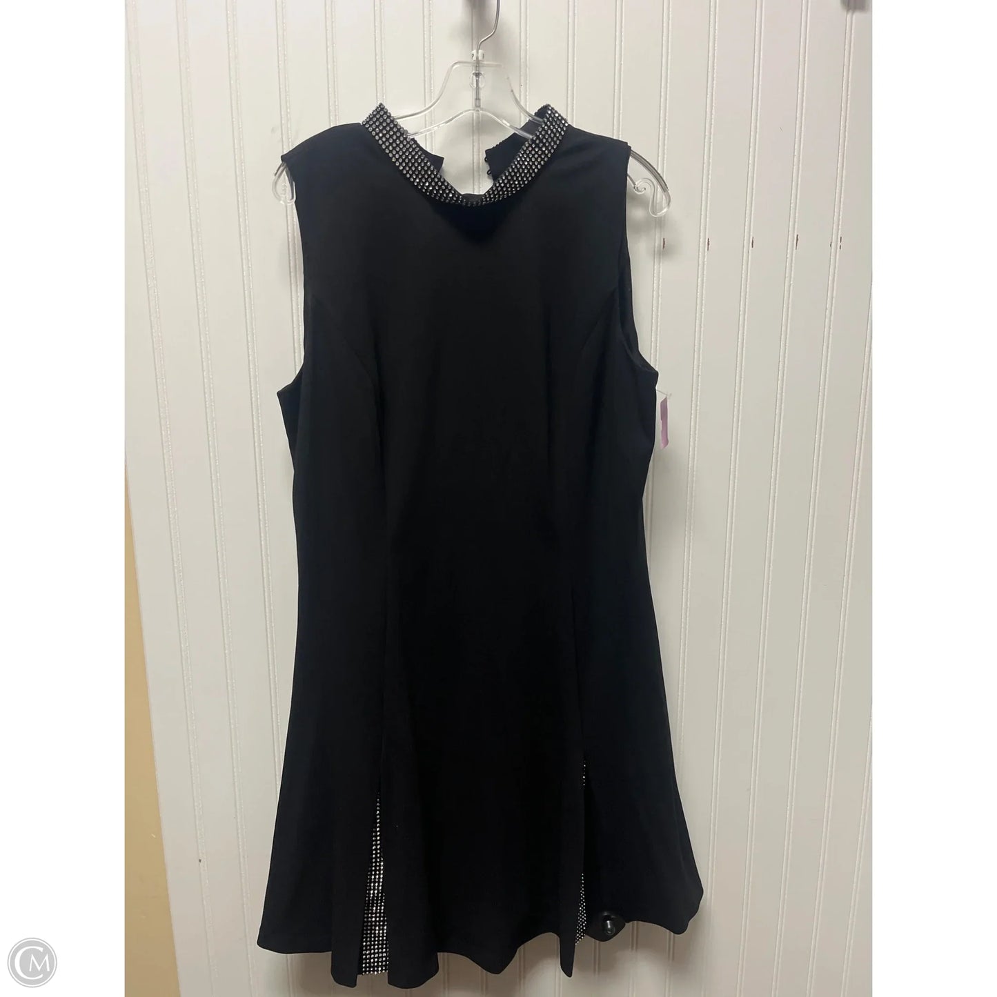 Dress Designer By Karl Lagerfeld In Black, Size: L