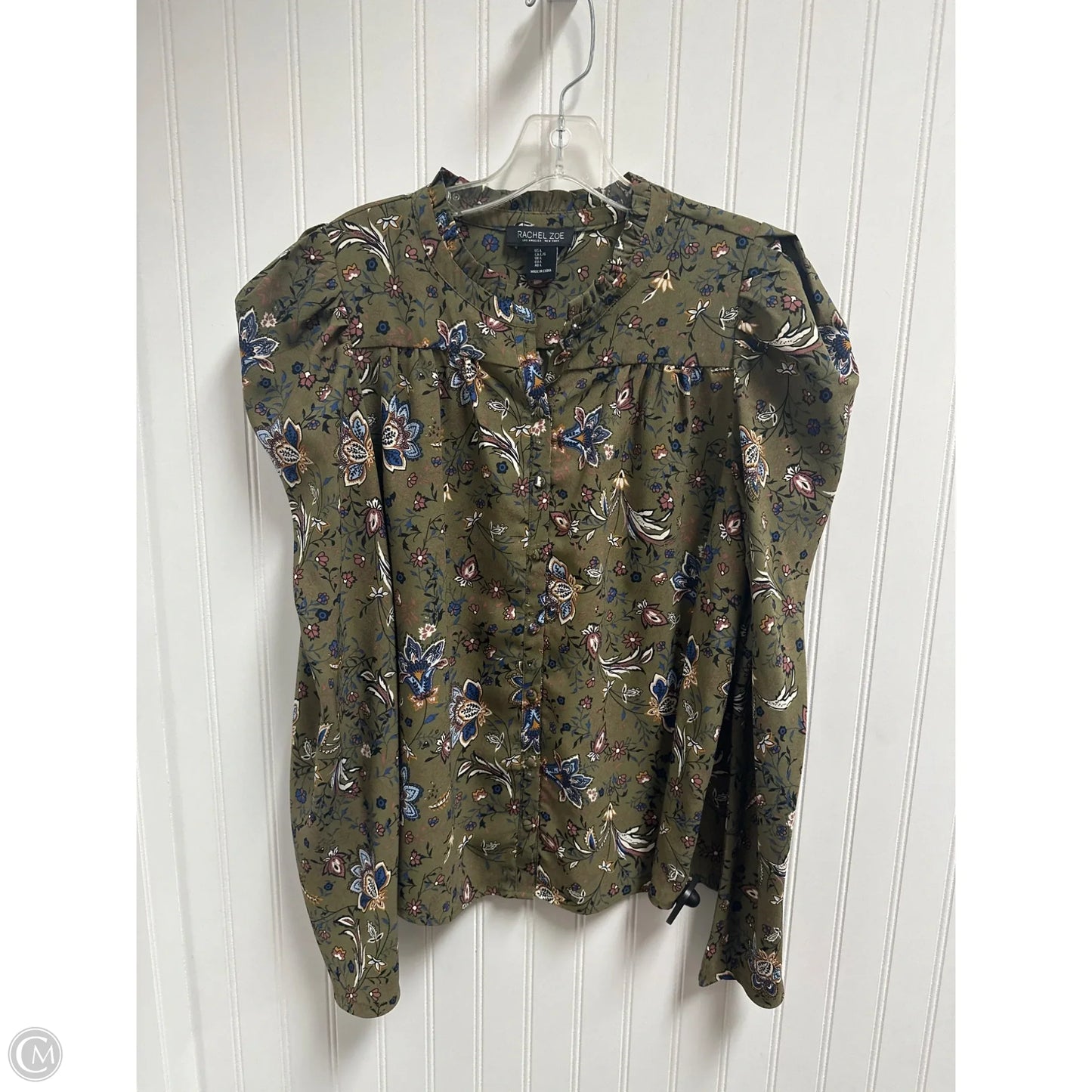 Top Long Sleeve By Rachel Roy In Green, Size: L