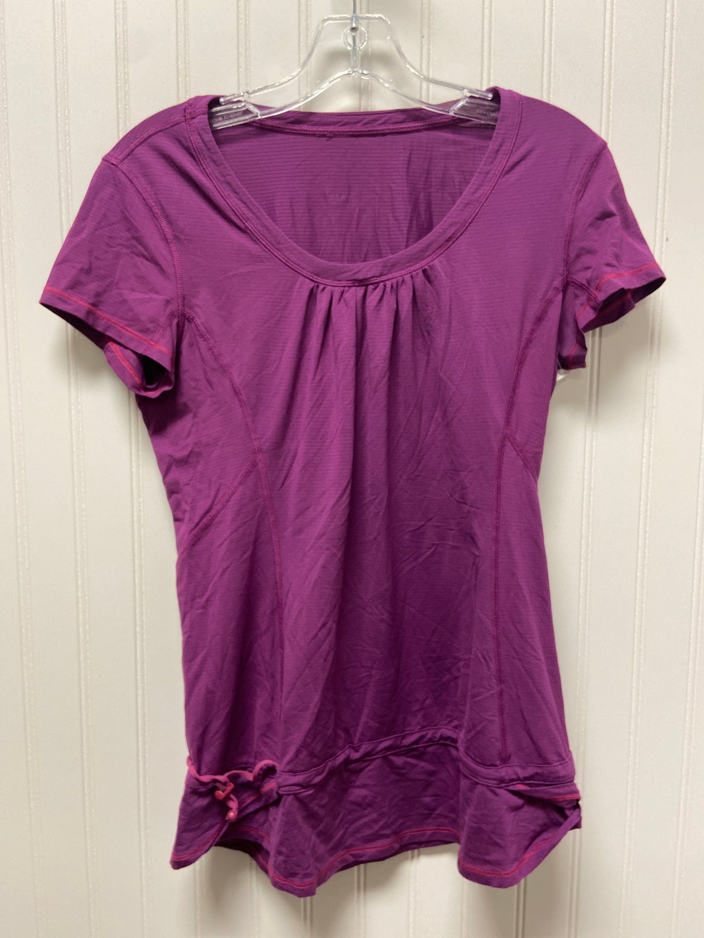 Purple Athletic Top Short Sleeve Lululemon, Size M