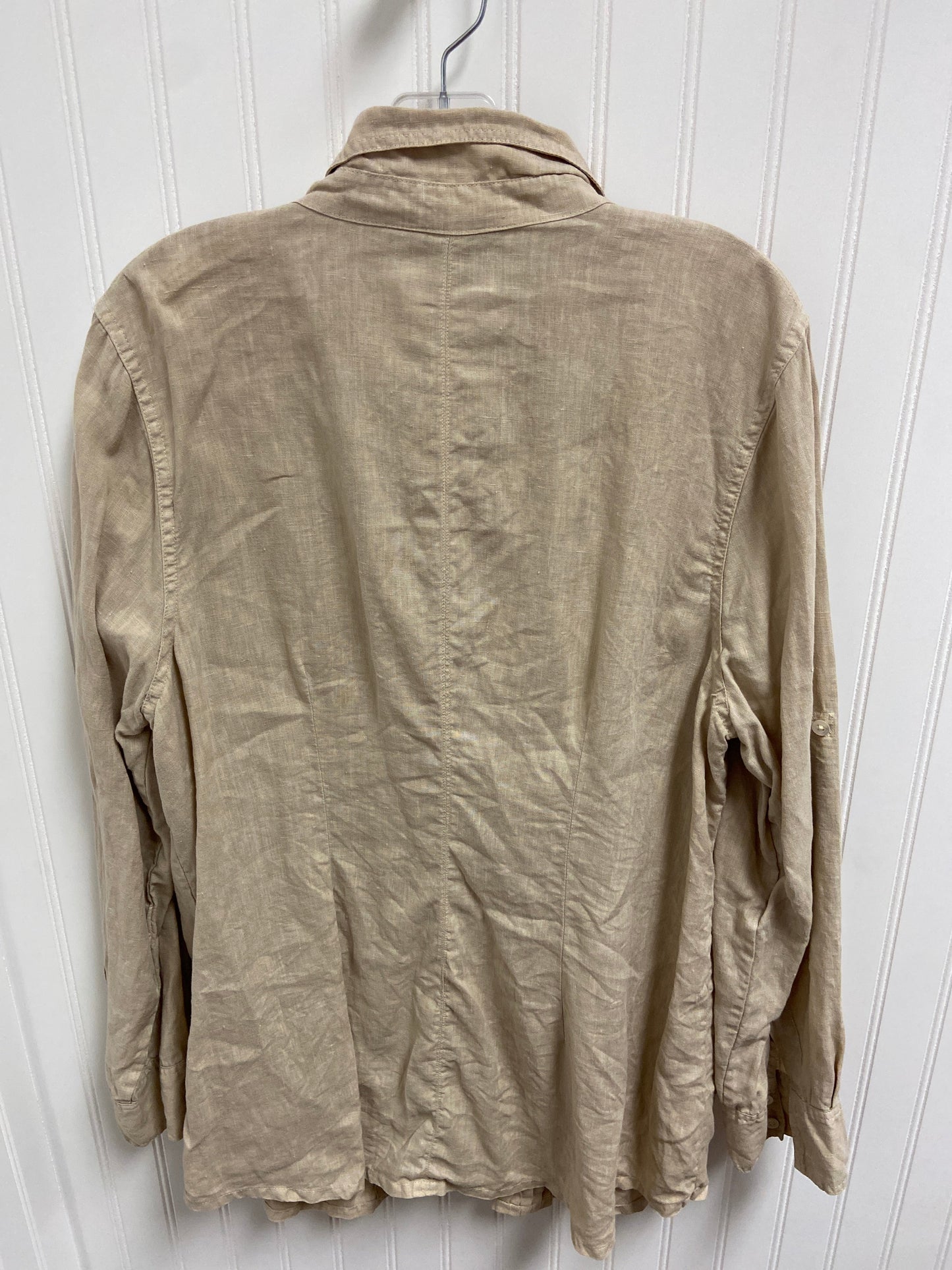 Top Long Sleeve By Tommy Bahama In Taupe, Size: Xl