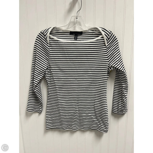 Top Long Sleeve By White House Black Market In Black & White, Size: S