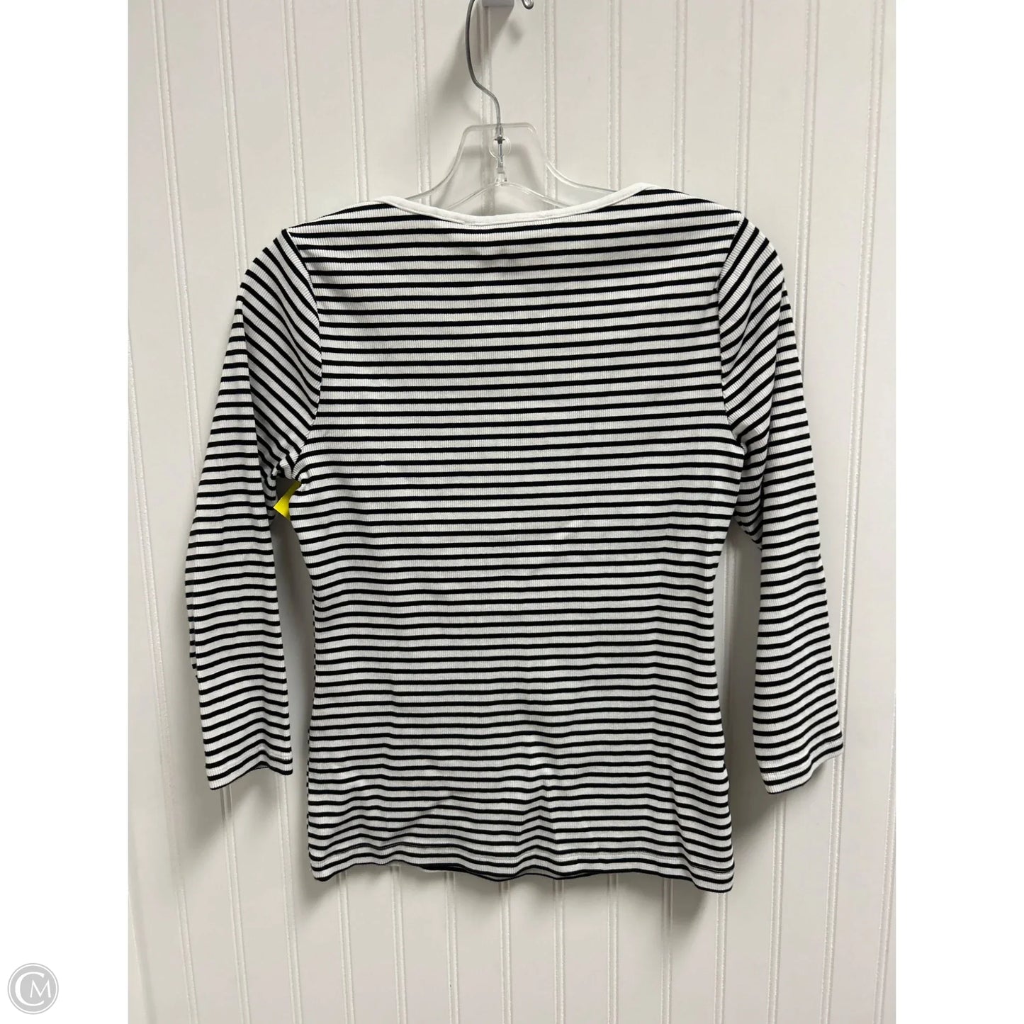 Top Long Sleeve By White House Black Market In Black & White, Size: S