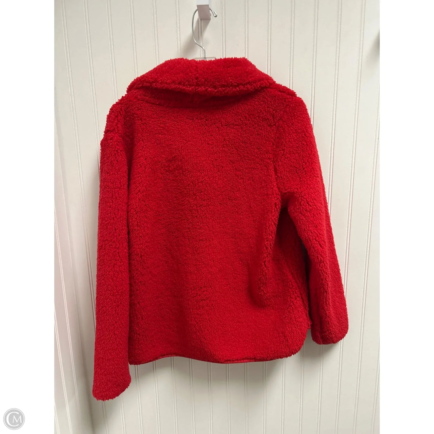 Jacket Fleece By Talbots In Red, Size: Mp