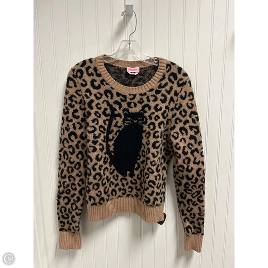 Sweater Designer By Kate Spade In Leopard Print, Size: M