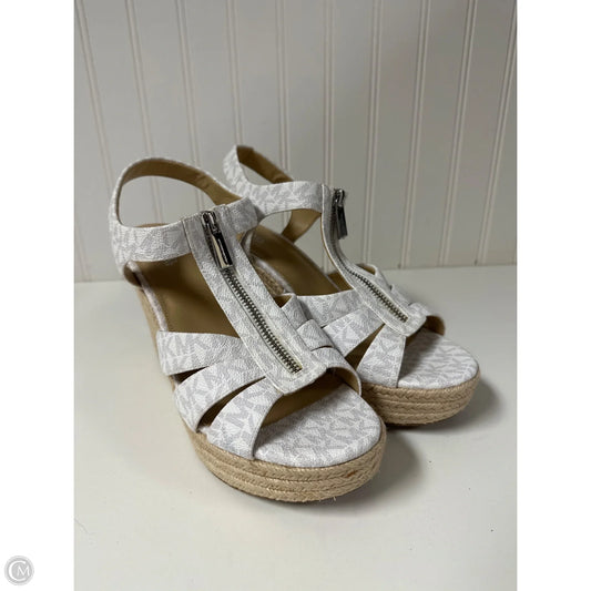 Sandals Heels Platform By Michael By Michael Kors In White, Size: 10