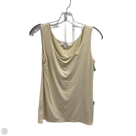 Top Sleeveless By Clothes Mentor In Cream, Size: S