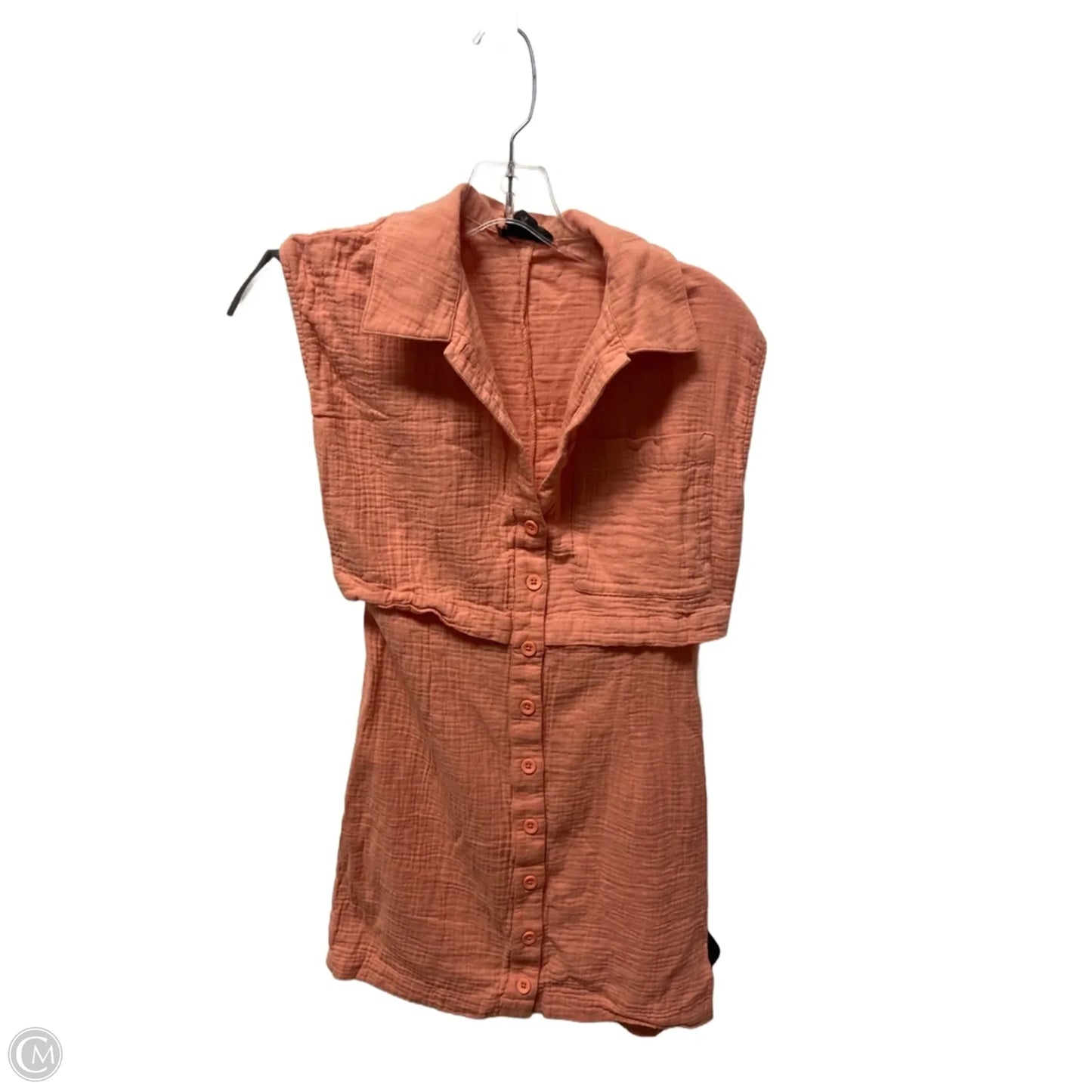 Dress Casual Short By Monrow In Coral, Size: S