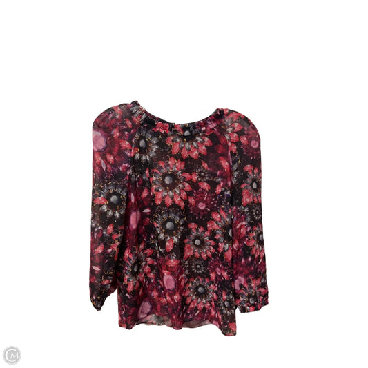 Top Long Sleeve By Ted Baker In Red, Size: Xs