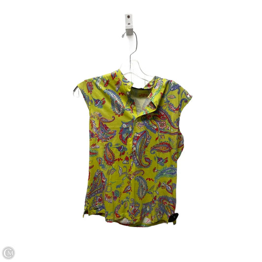 Top Sleeveless By Polo Ralph Lauren In Yellow, Size: M