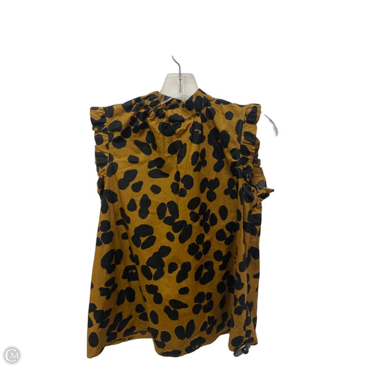 Top Sleeveless By Who What Wear In Brown, Size: Xs