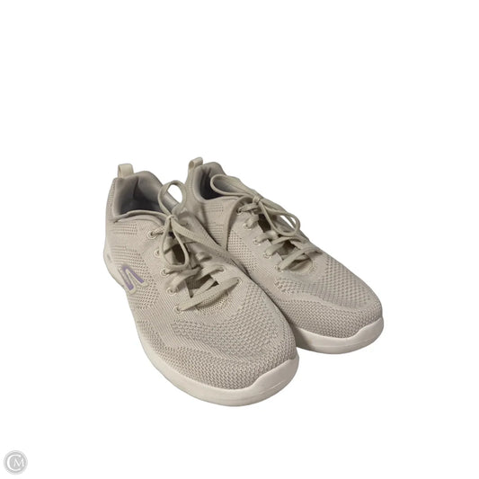 Shoes Sneakers By Skechers In Cream, Size: 8