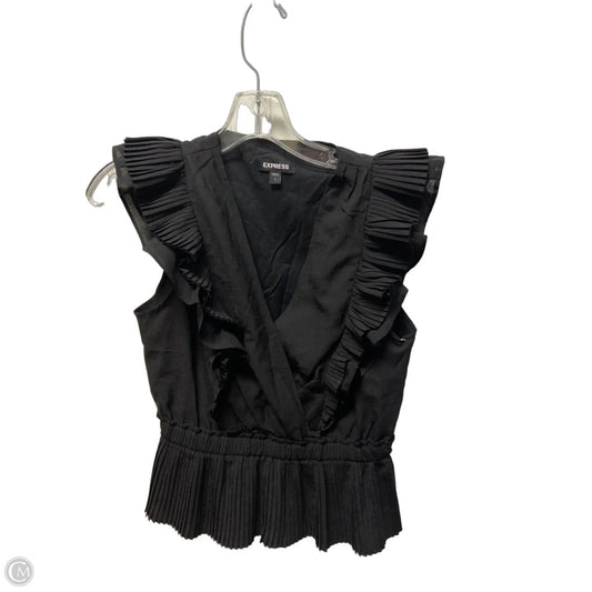 Top Sleeveless By Express In Black, Size: S