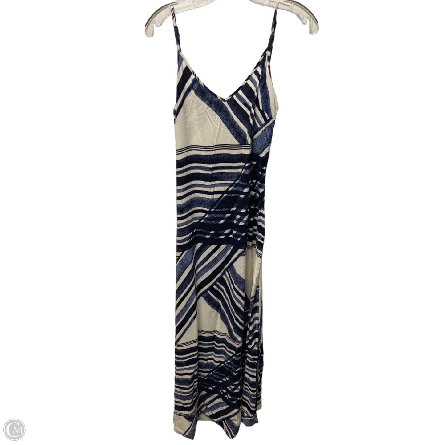 Dress Casual Maxi By Loft In Blue & White, Size: S