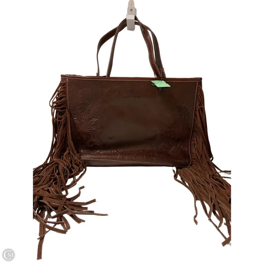 Tote Leather By Ariat, Size: Large