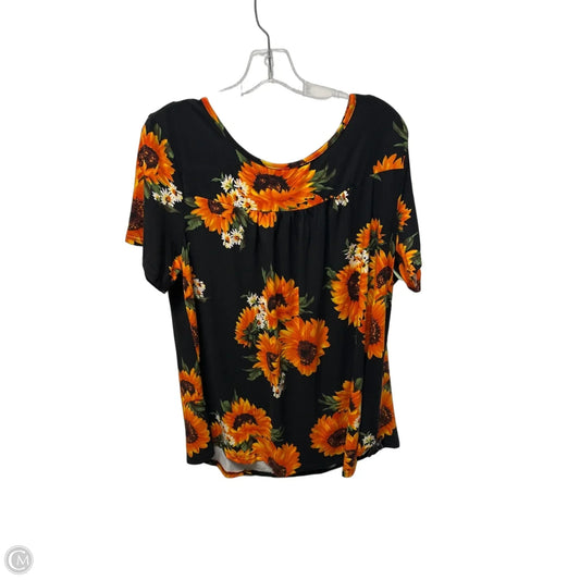 Top Short Sleeve By Clothes Mentor In Black, Size: 2x