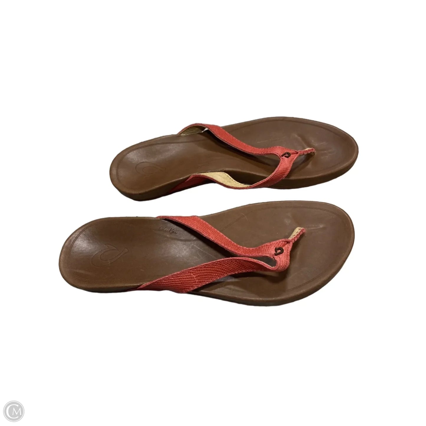Sandals Flip Flops By Olukai In Coral, Size: 9