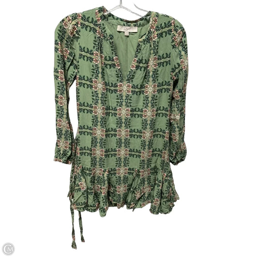 Dress Casual Short By Loft In Green, Size: Xs