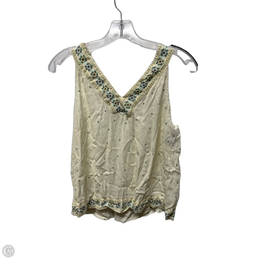 Top Sleeveless By Loft In Yellow, Size: S